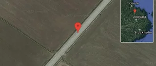 Singelolycka på väg 600 - helt stopp i ett körfält