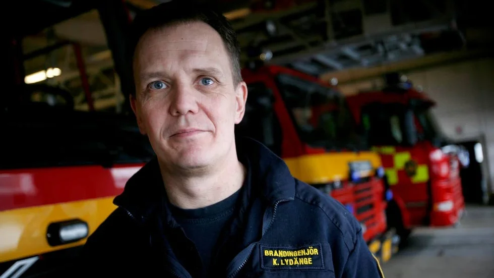 Kjell Lydänge, Brandingenjör vid räddningstjänsten på Gotland.