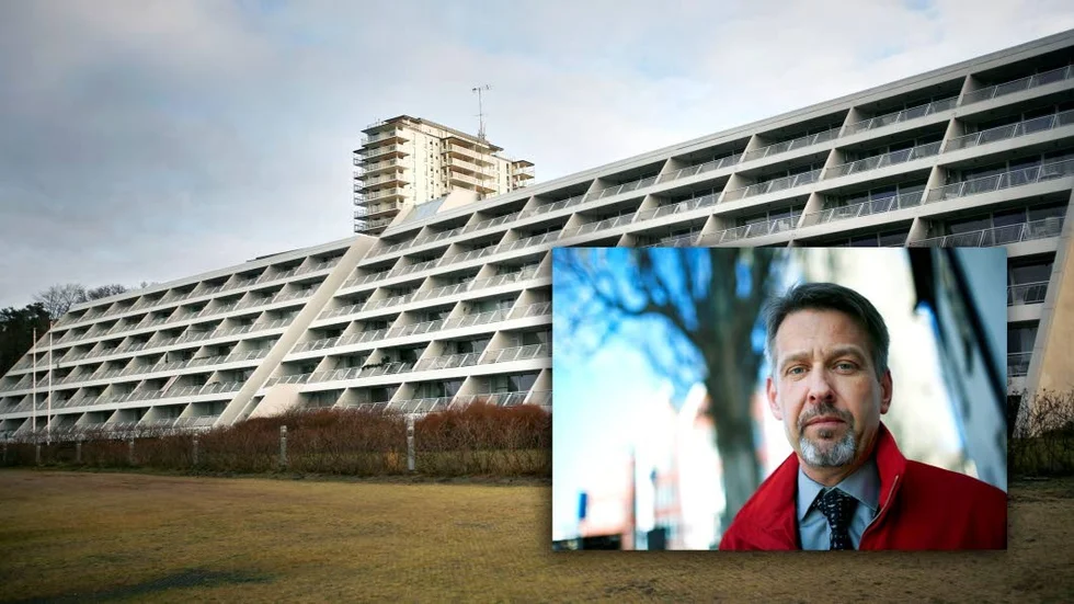 Terrasshuset på Snäck är inblandat i en renoveringstvist. Per Stephani är vd på Nybergs.
