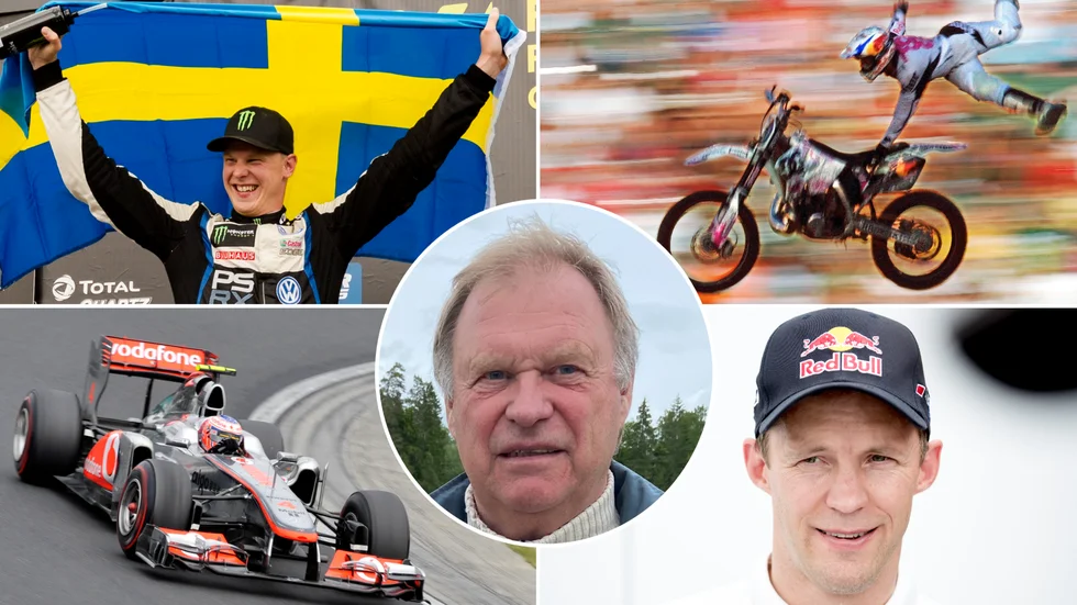 Johan Kristoffersson, Travis Pastrana, Jenson Button och Mattias Ekström är superstjärnor som förväntas komma till Strängnäs i sommar. I mitten syns en nöjd Peter Norman, ordförande i Sams. 