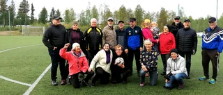 Gå-fotboll lockade många till spel