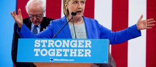 Clinton pressad från vänster