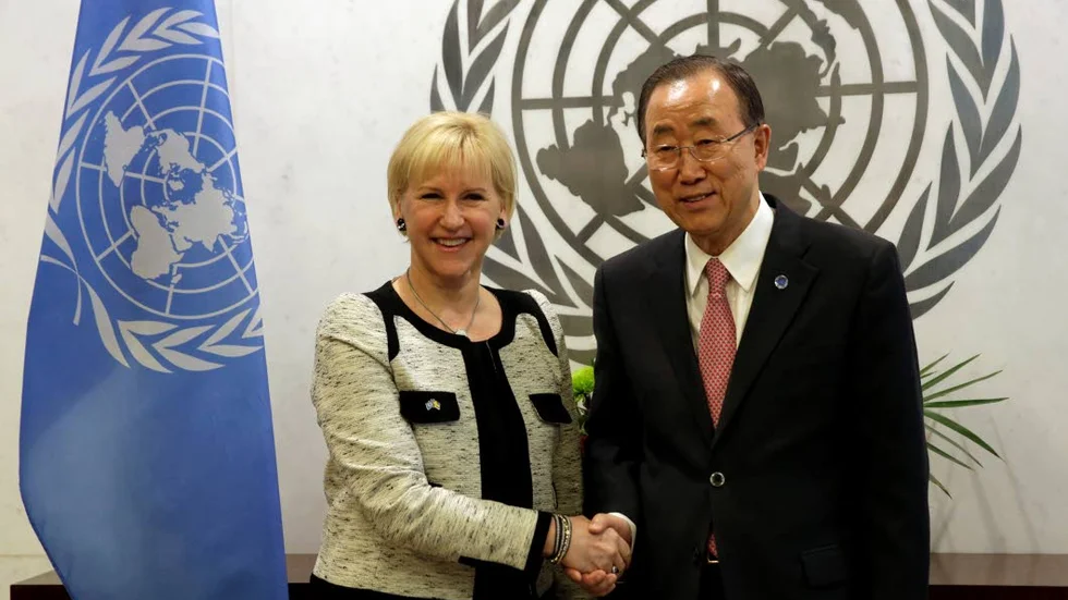 Bra radarpar? Utrikesminister Margot Wallström och FN-chefen Ban Ki-moon.