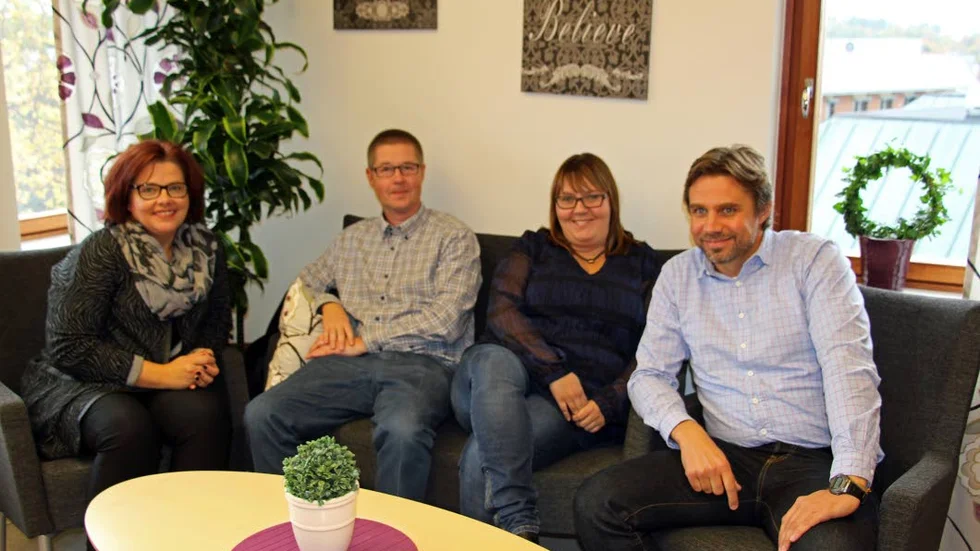 Birgitta Gunnarsson (C), Tommy Engback (KD), Cecilia Vilhelmsson (S) och Eric Westerberg (MP) leder Mjölby nästa mandatperiod.