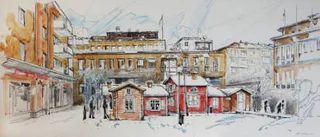 Miniatyr av världsarvet ansiktslyftning för Köpmantorget