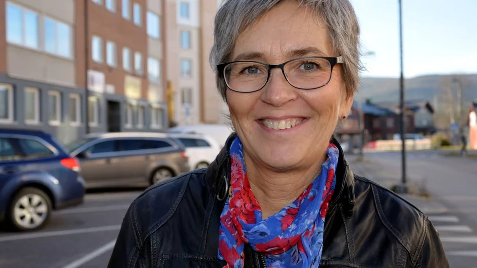 stolt. Kommunalrådet i Gällivare, JEanette Wäppling (V) följde Sofia Mattssosn bronsmatch på TV.
