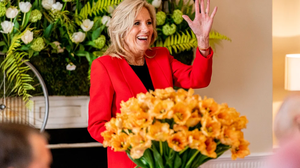 USA:s första dam, presidenthustrun Jill Biden, har fått en nederländsk tulpan döpt efter sig.