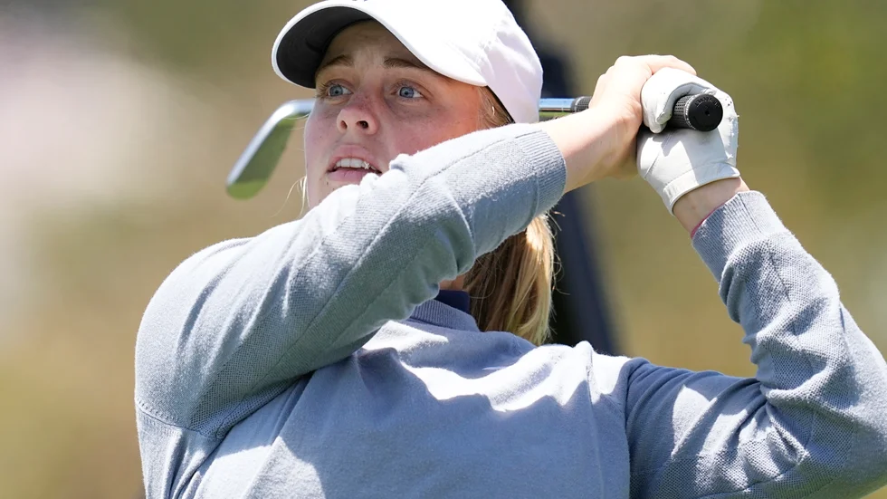Maja under lördagens tredje runda i US Open.