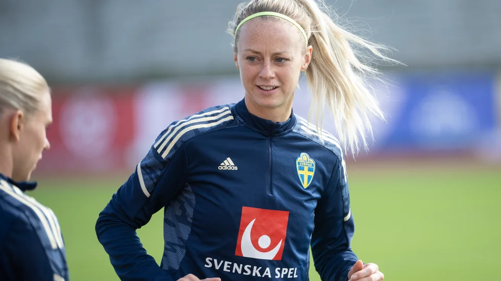 Amanda Ilestedt bröt dagens träning. Arkivbild.