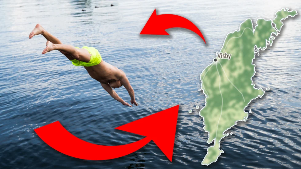 Det är kyligt i havet på sina håll.