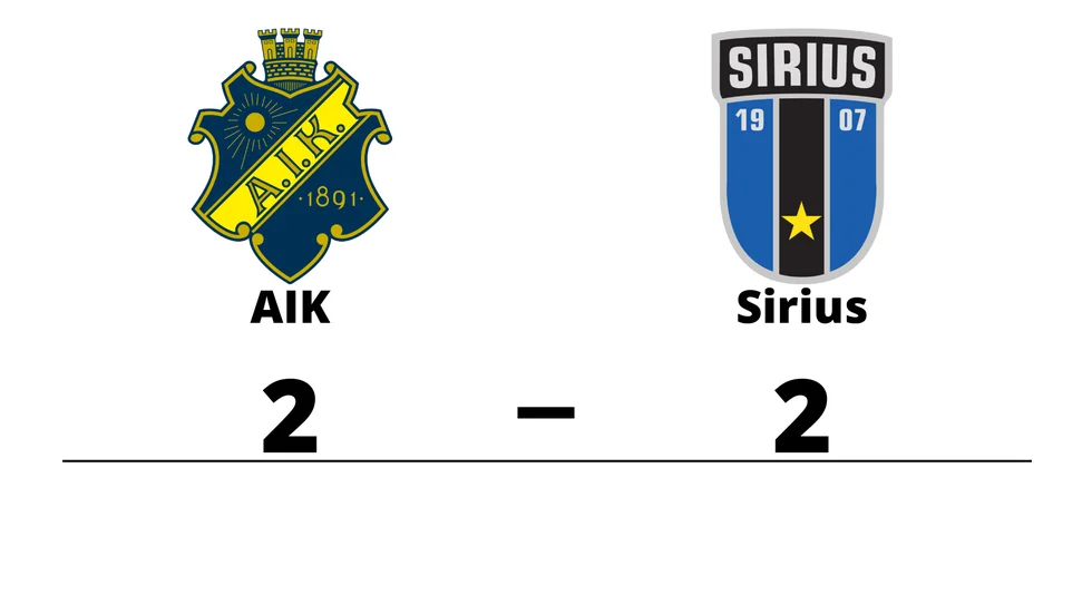 AIK FF spelade lika mot IK Sirius FK
