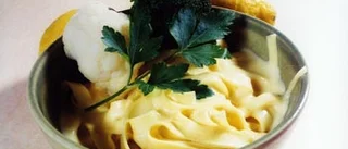 Pasta med krämig citronsås