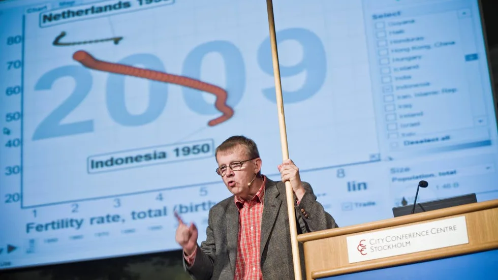 FOLKBILDARE. Hans Rosling var en folkbildare och föreläsare av högsta klass.