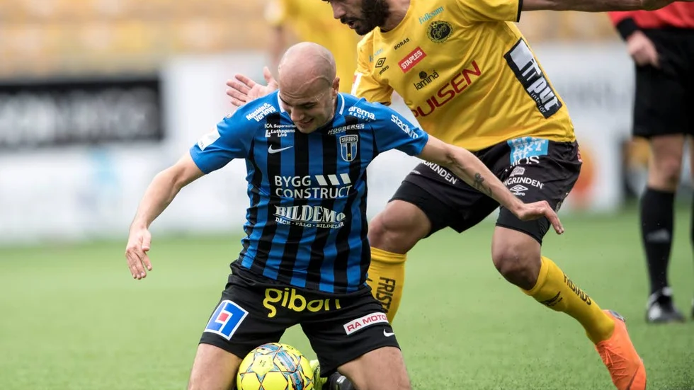Larson under en match tidigare i år.