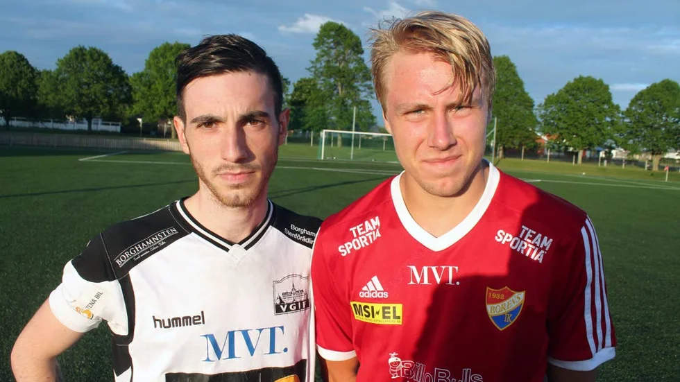 DELAD POTT. VGIF:s Sakke Baginjan och Borens Isak Nelson konstaterade ett rättvist resultat, oavgjort 1–1, i derbyt mellan Vadstena GIF och Boren på Kungsvalla.