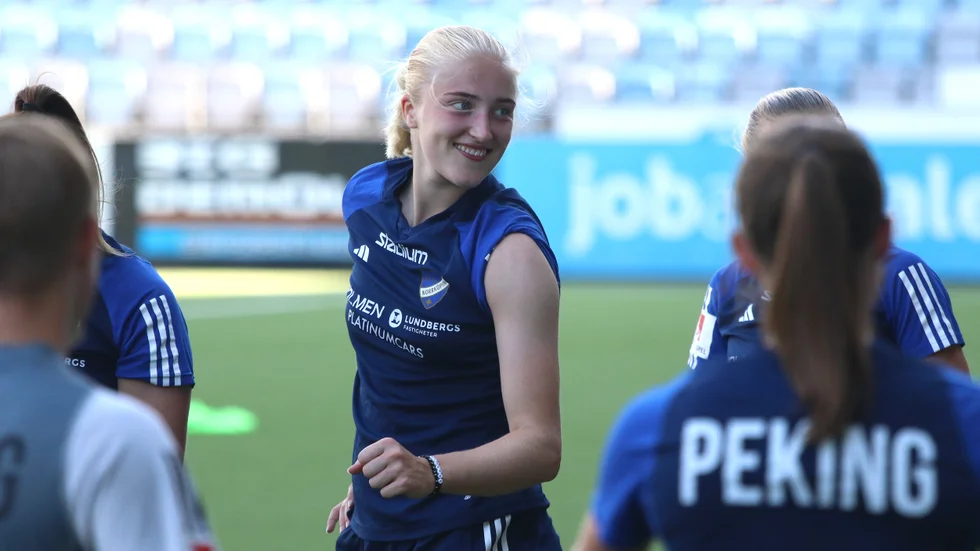 Wilma Leidhammar är inte oroad, trots den långa förlustsviten. "Det är bara att jobba vidare. Det är första året i allsvenskan och ett år att lära sig", säger hon.