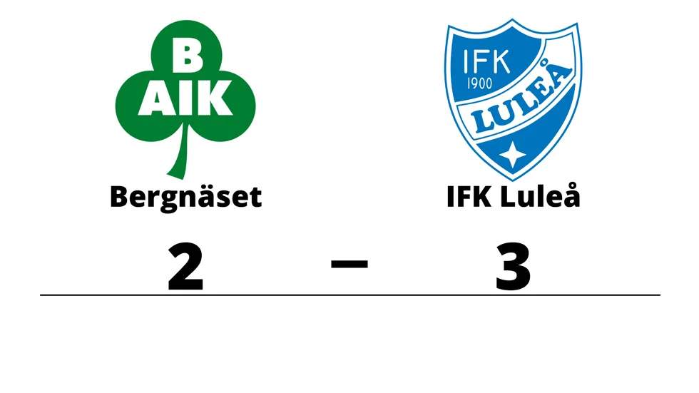 Bergnäsets AIK 2 förlorade mot IFK Luleå
