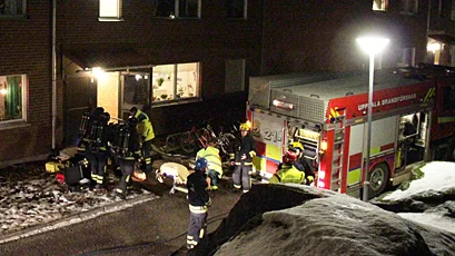 Brand på Bandstolsvägen.