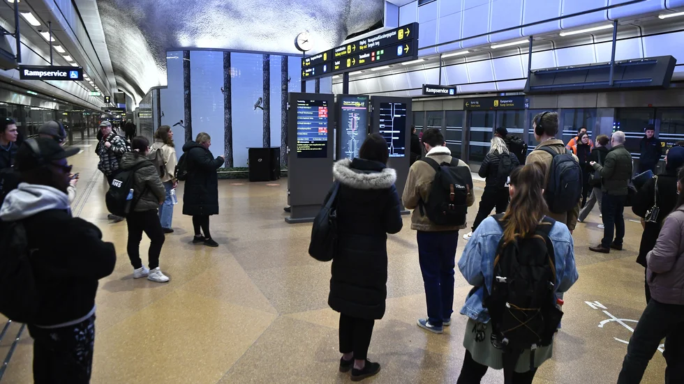Lokförarnas vilda strejk har orsakat stora problem för resenärerna i Stockholms pendeltågstrafik, enligt MTR. Arkivbild.