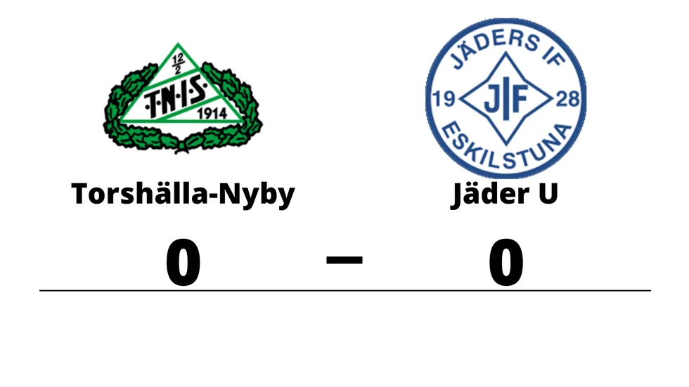 Torshälla-Nyby IS spelade lika mot Jäders IF U