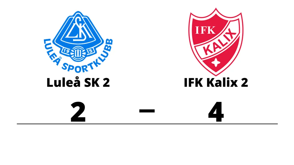 Luleå SK 2 förlorade mot IFK Kalix 2