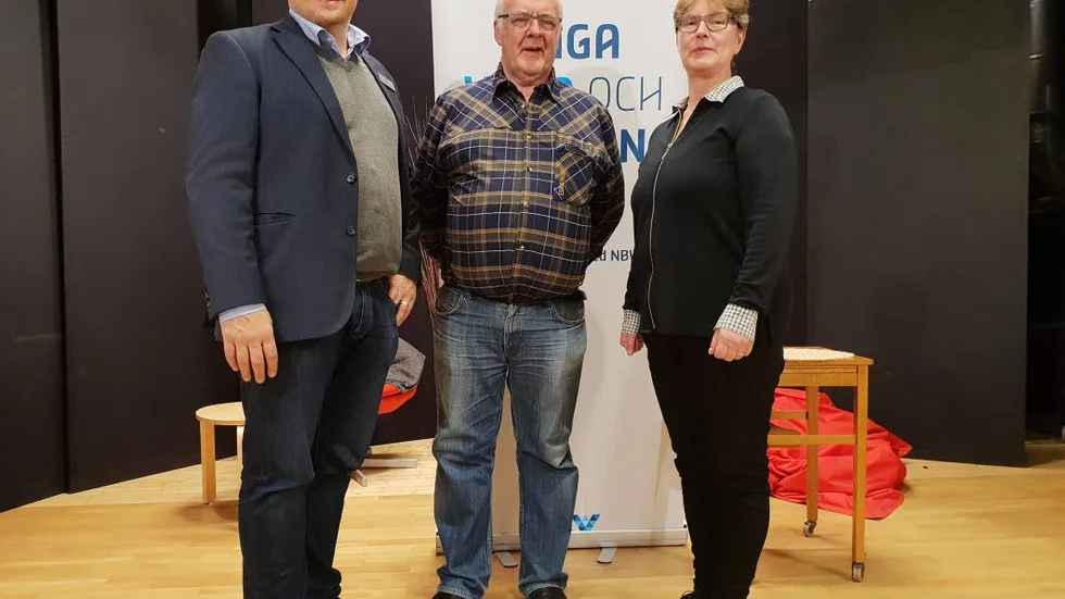 Norrbottnisk representant var Torbjörn Andersson, Älvsbyn, som flankeras av Mattias Rosdahl och Ann-Marie Lindgren, båda Umeå, som blir regionchef respektive ordförande i den nya organisationen.