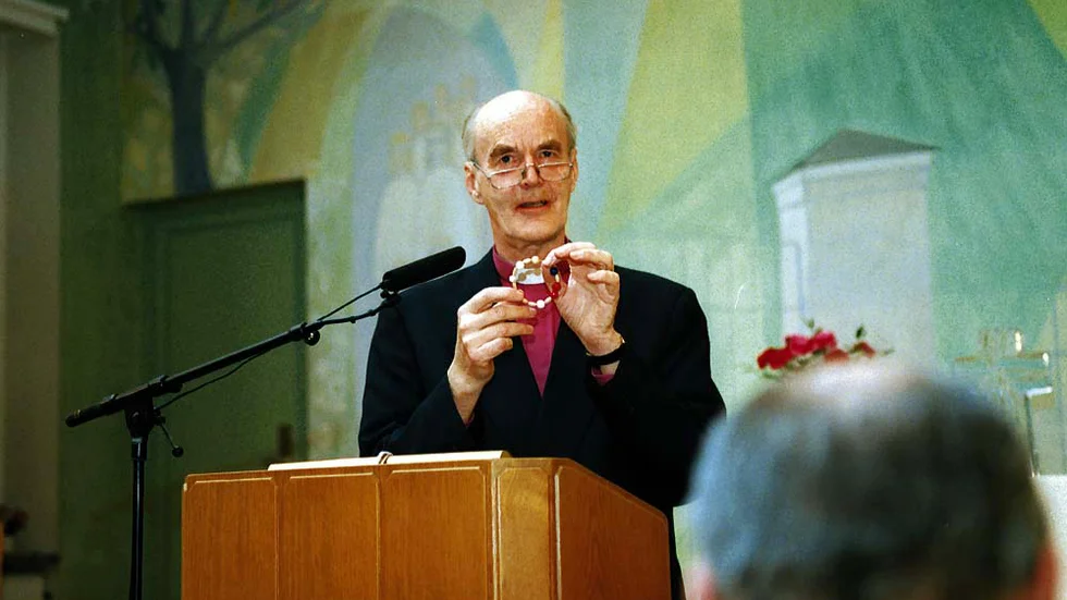 Martin Lönnebo, skaparen av Frälsarkranden, har avlidit 93 år gammal.