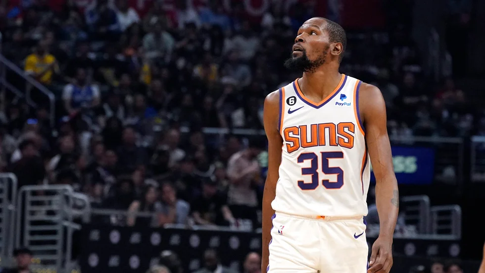 Basketstjärnan Kevin Durant skriver livstidskontrakt med Nike. Arkivbild.