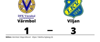 Viljan klart bättre än Värmbol på Backavallen A