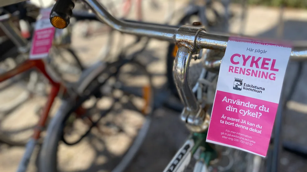 Nu drar höstens cykelrensning igång. Målet är att skapa mer plats i cykelställen.