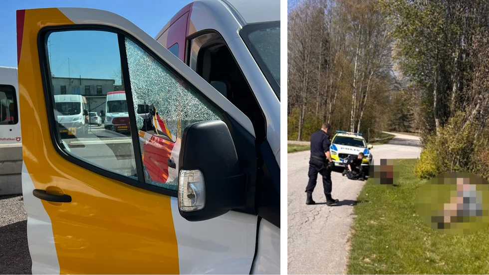 Ett 20-tal färdtjänstbussar utsattes för inbrott hos Vikbolands taxi i Linköping. Spåren ledde företagets driftchef till en ort utanför Finspång där två misstänkta greps av polis. 