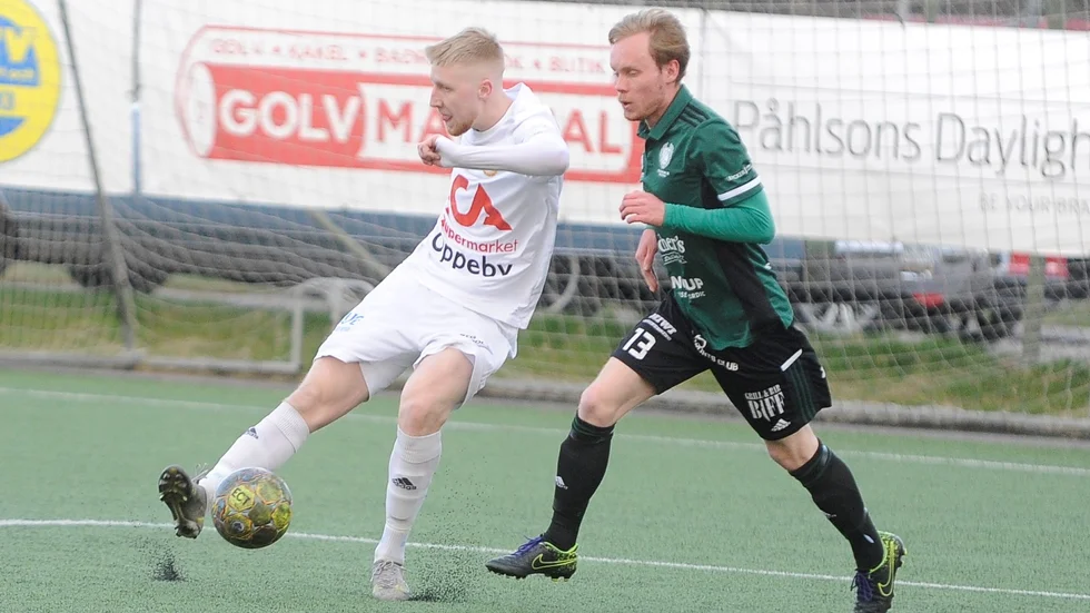 Lukas Linderoth gjorde Hargs mål i genrepet.