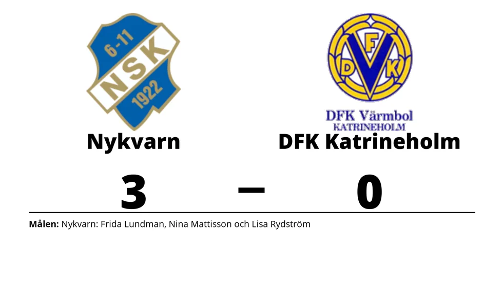 Nykvarns SK vann mot DFK Katrineholm Värmbol