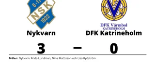 Nykvarn vann klart mot DFK Katrineholm på Nykvarns IP