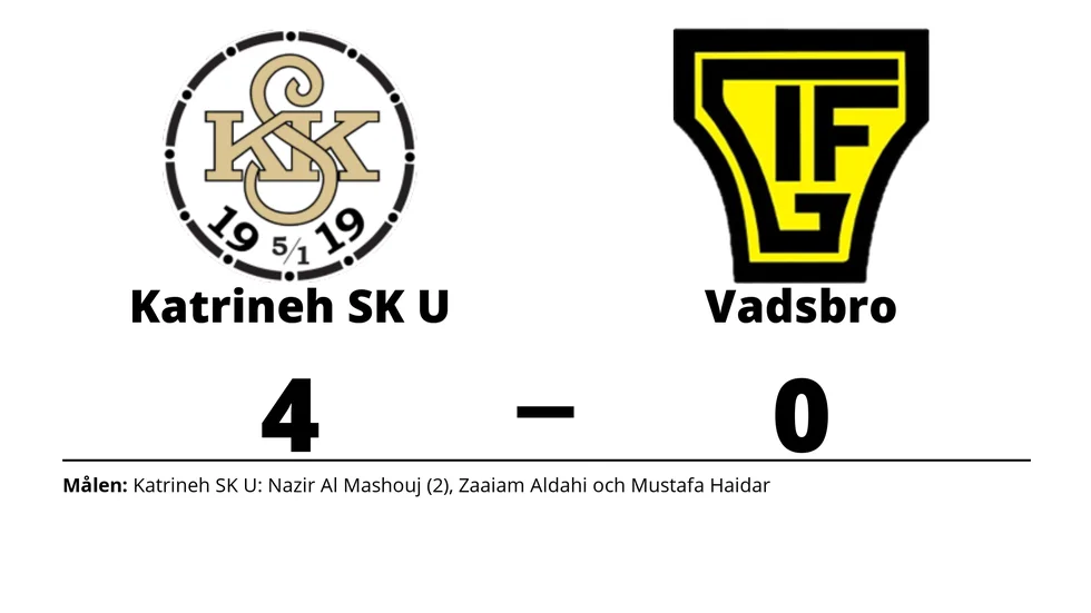 Katrineholms SK U vann mot Vadsbro IF