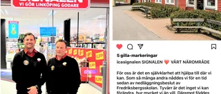 Matbutik skänker del av dagskassan till skolavslutning