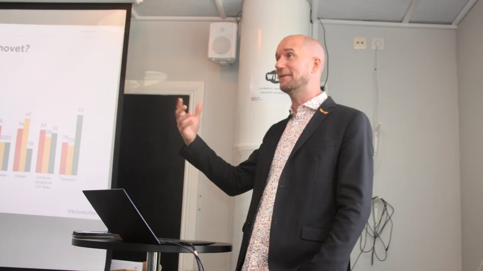 Mats Andersson tycker att det är positivt att Skellefteå nu är på väg uppåt.