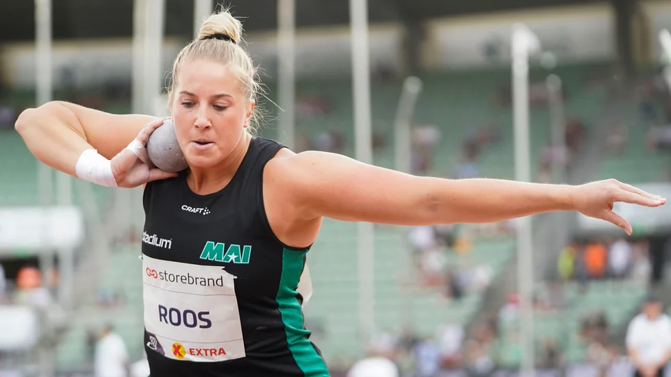 Fanny Roos under Diamond League-galan i Oslo.