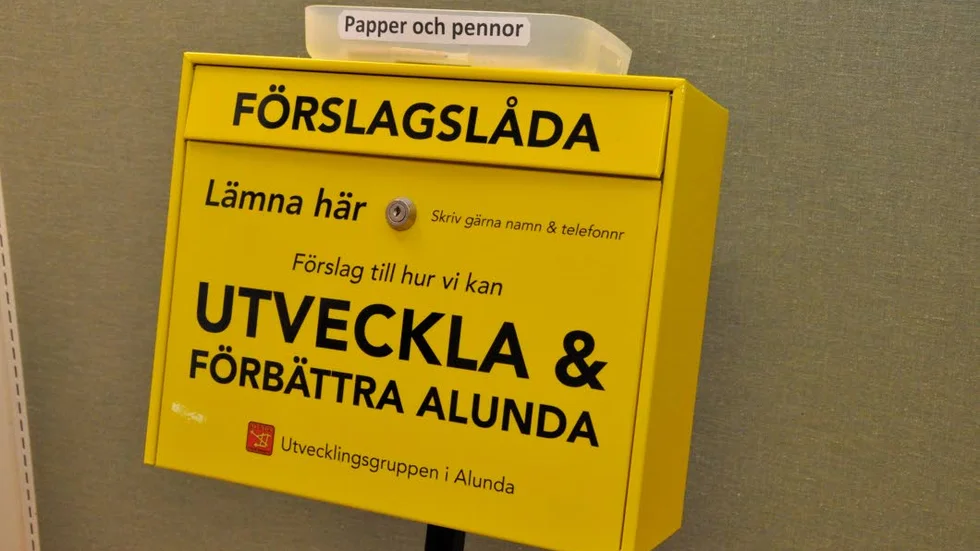 Förslagslåda.