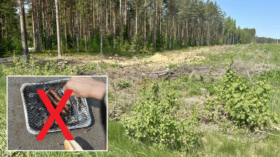 Det är mycket torrt i skog och mark. Därför råder eldningsförbud både i Vingåker och Katrineholm. 
