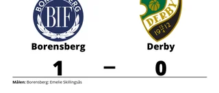 Emelie Skillingsås avgjorde när Borensberg sänkte Derby