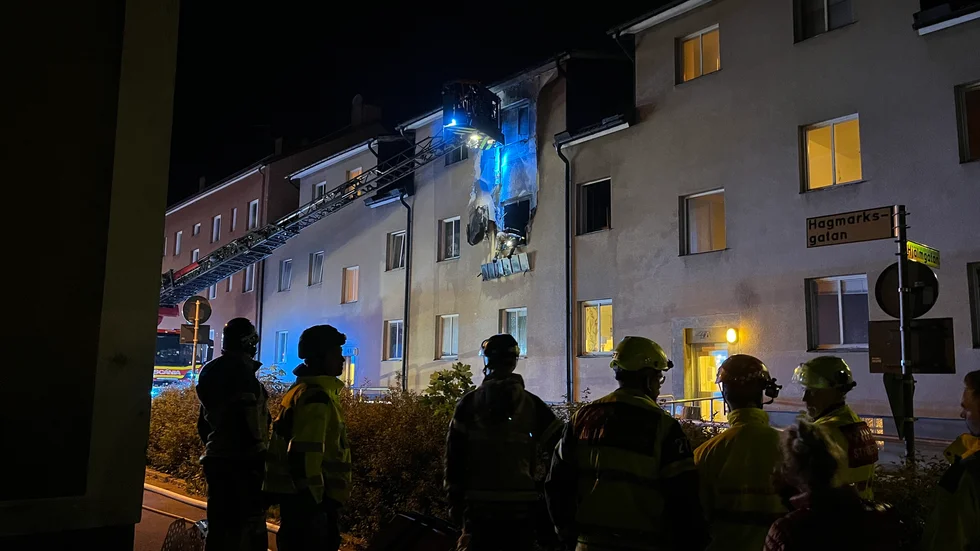 Brand i Linköping på Hagmarksgatan som orsakade en utryckning. 