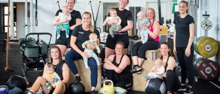 Crossfit för nyblivna mammor – med bebisar, hantlar och bollar