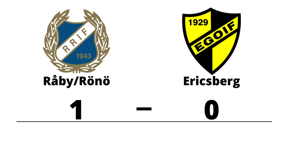 Råby-Rönö IF vann mot Ericsbergs GoIF