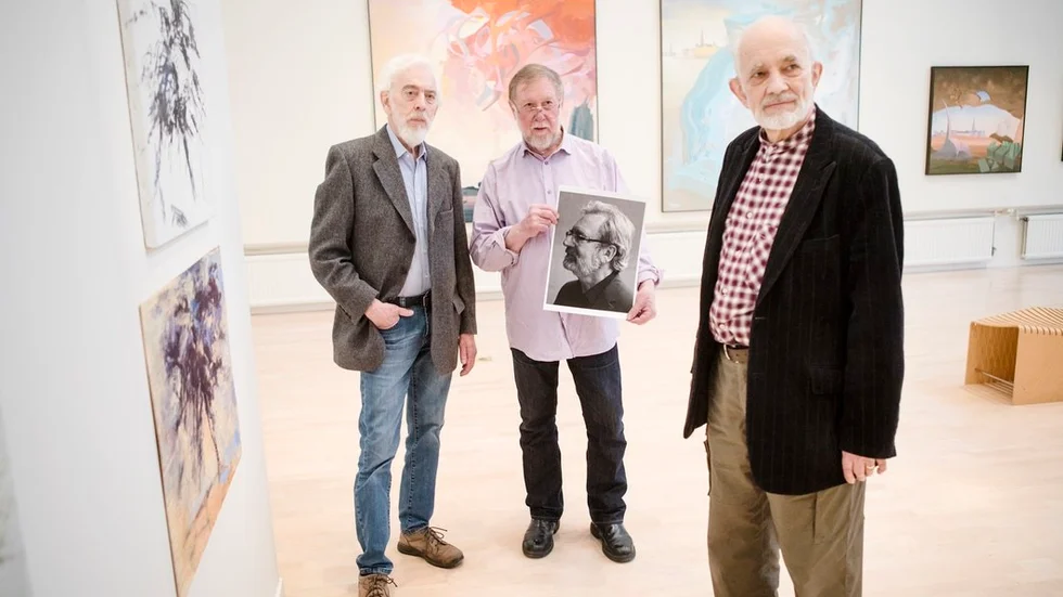 Rune Grönjord, Olof Sandahl (med en bild av Gert Aspelin som inte kunde komma till Katrineholm), och Jan Manker visar sin konst i Katrineholm med början i dag.