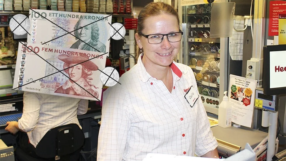 Cecilia Grenryd, kassachef på Hemköp Eskilstuna Smeden.