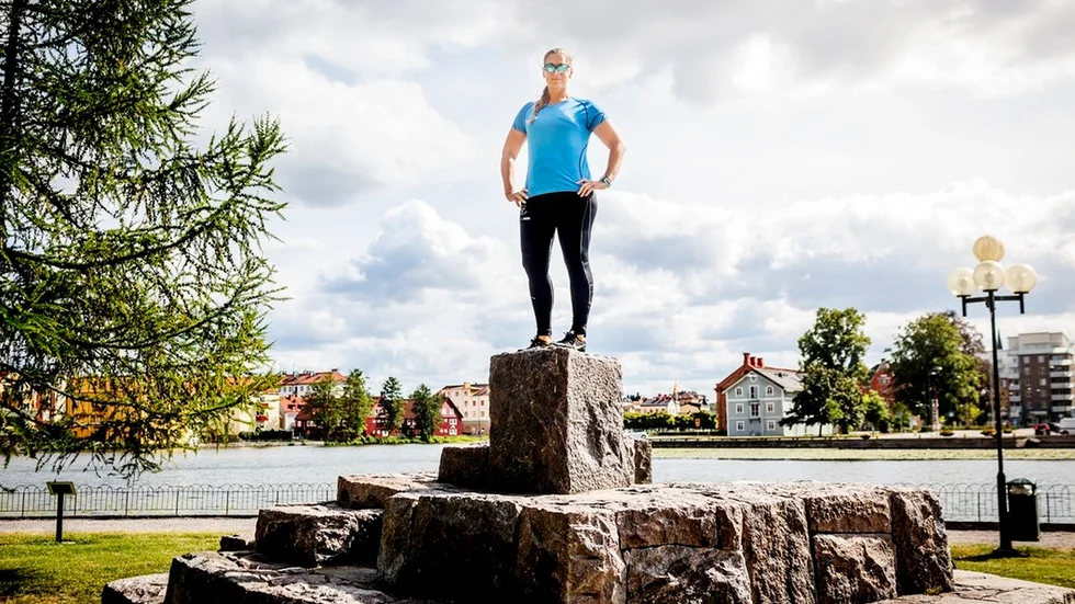 Emelie Gripewall, 33 år från Eskilstuna (IK Triathlon) gjorde fem triathlonstarter på en vecka.