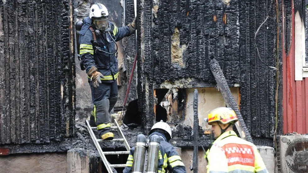 Brand i Mariefred