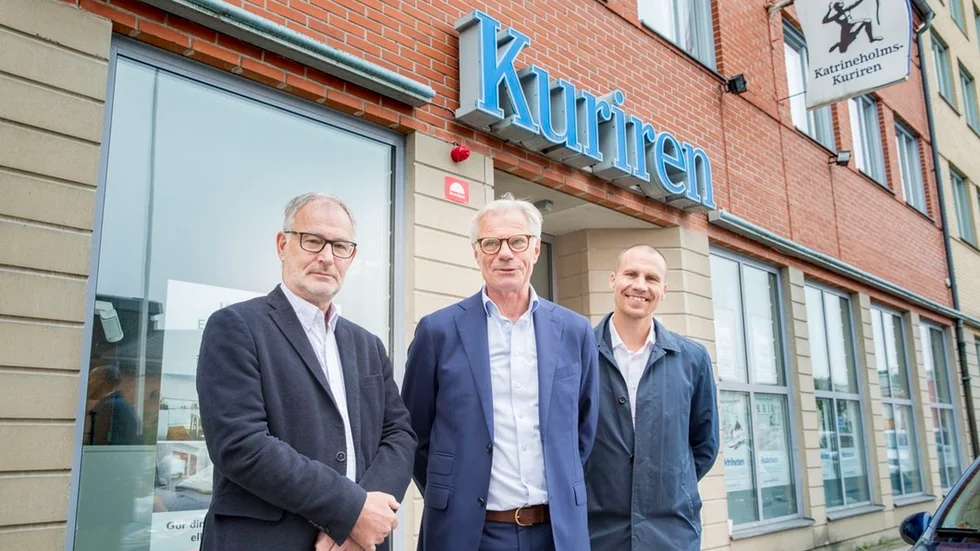 Katrineholms-Kuriren ser ut att få en ny ägare i NTM, berättade Sören Axelsson, ordförande i Eskilstuna-Kuriren AB och Sörmlands Media AB, Lennart Foss, koncernchef NTM och Jimmie Näslund, vd och koncernchef Sörmlands Media, i tisdags.