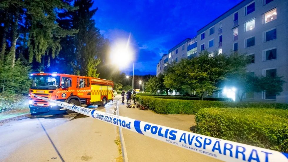 Boende i lägenhetshuset i Brandkärr fick evakueras.